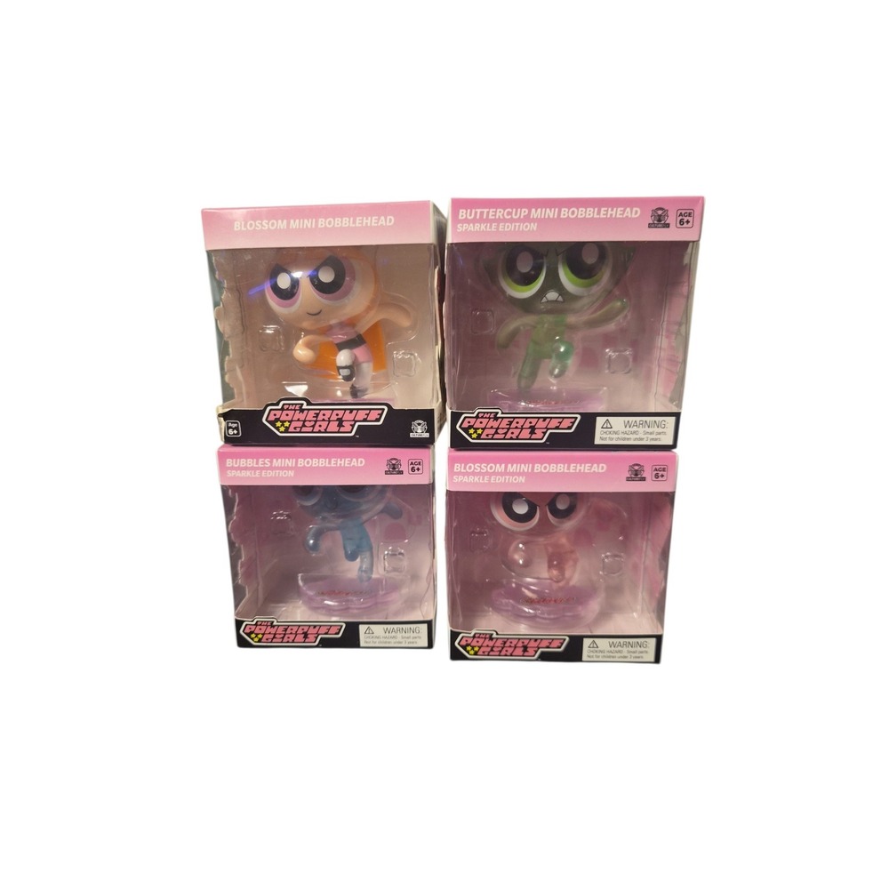 Powerpuff Girls Mini Bobblehead Set Culture Fly Sparkle Edition/Blossom Bubbles